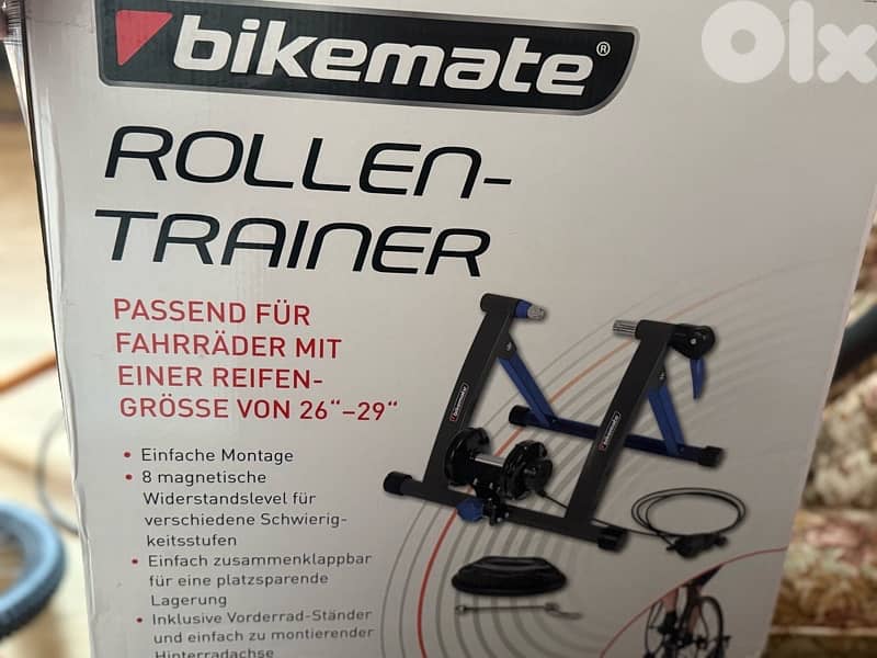 home traniner and stand for bike that puts on the car 1