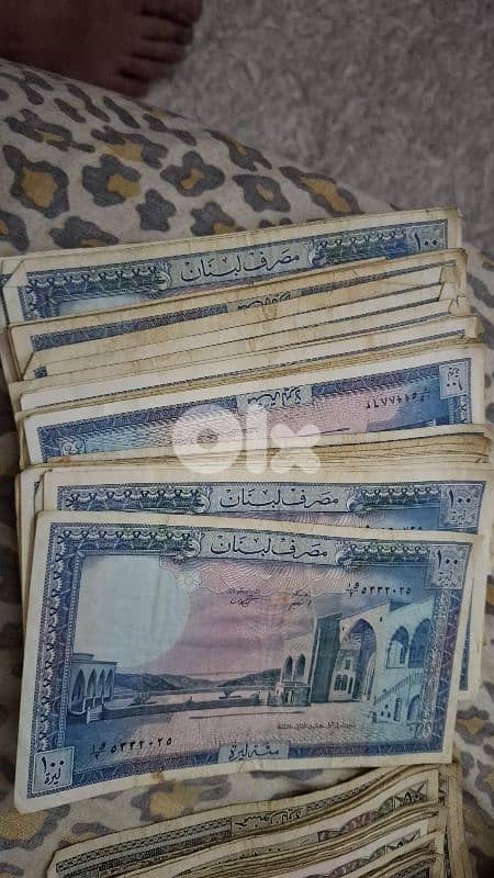 عملة ورقية قديمة لبنانية جديد ومستعمل 3