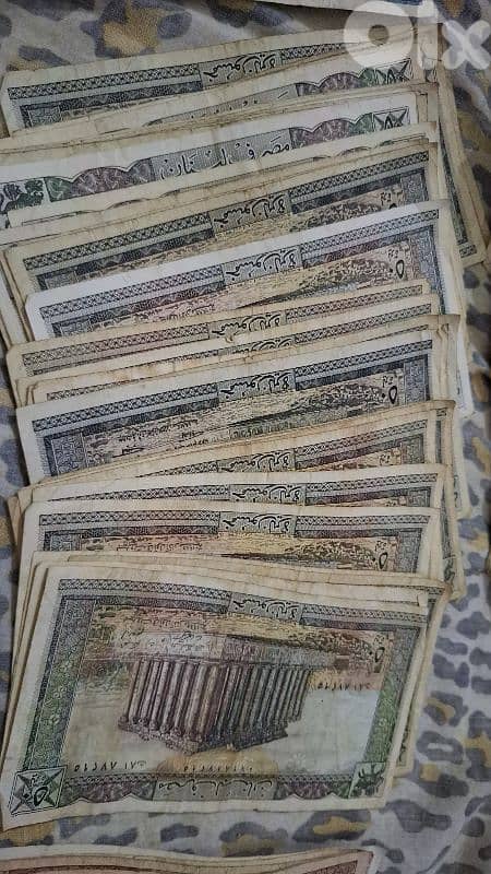 عملة ورقية قديمة لبنانية جديد ومستعمل 4