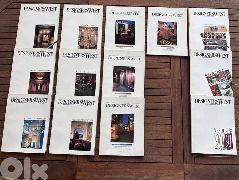 Designer’s West. interior architecture 44 issues 1990’s 2