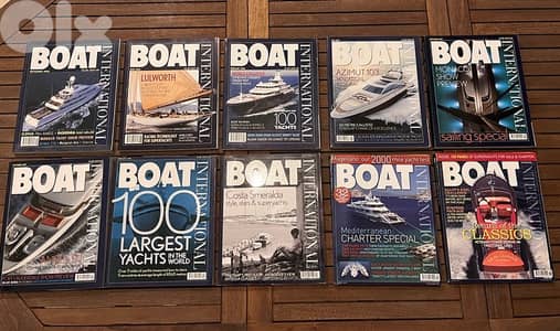 Boat International magazine 10 issues plus 4 others
