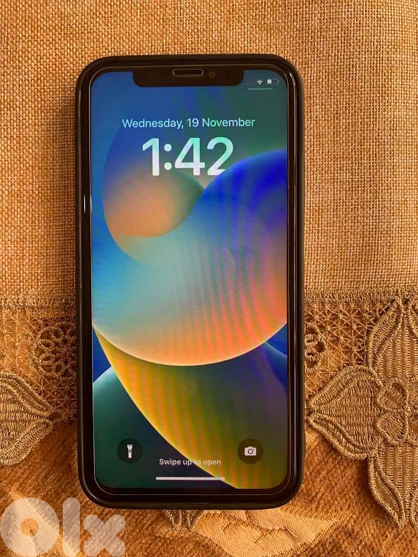 تلفون أيفون xs مغير شاشة بلا فيس أيدي مستعمل نضيف السعر 100$ 2