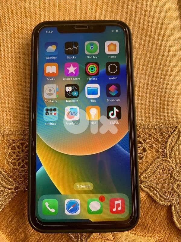 تلفون أيفون xs مغير شاشة بلا فيس أيدي مستعمل نضيف السعر 100$ 4