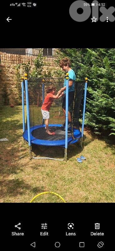 slides trampoline 10