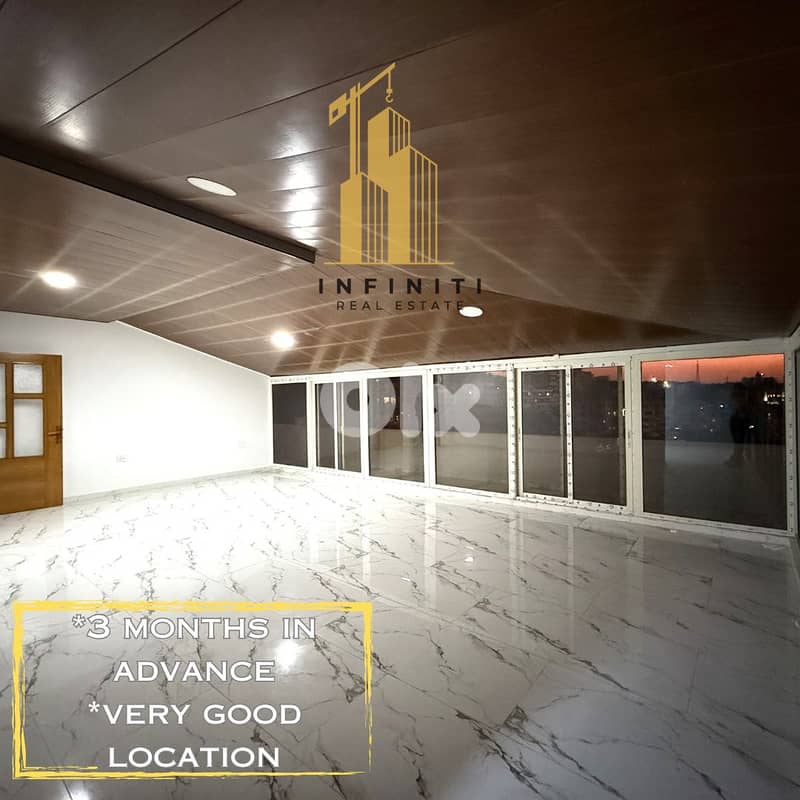 Penthouse for rent in Bchamoun للإيجار في بشامون، مدارس 0