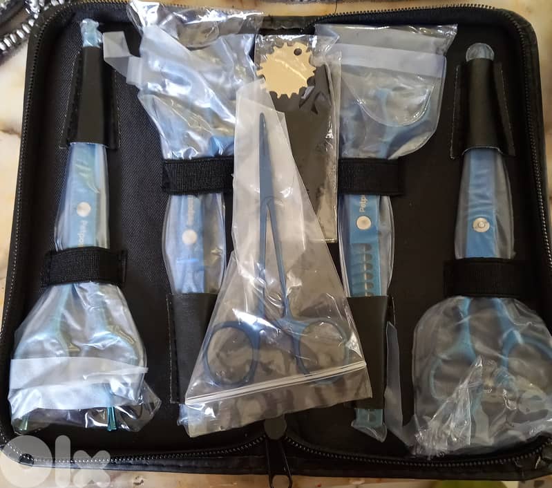 طقم مقص اصلي ألماني للكلاب والقطط 1