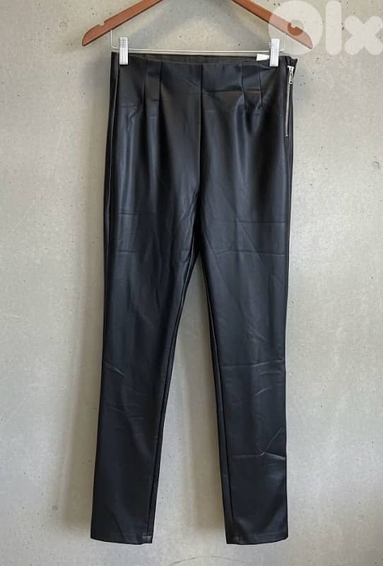 ZARA LEATHER NEw legging pant 1