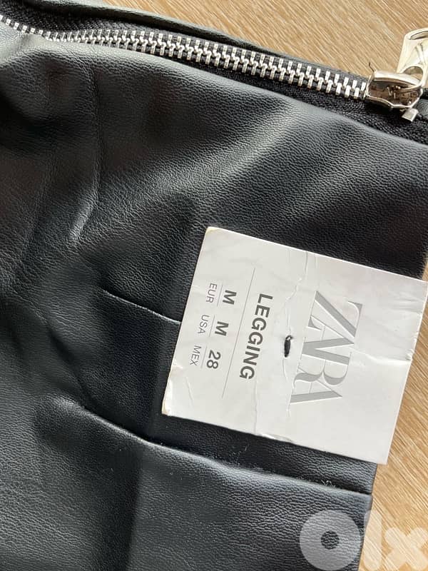 ZARA LEATHER NEw legging pant 3