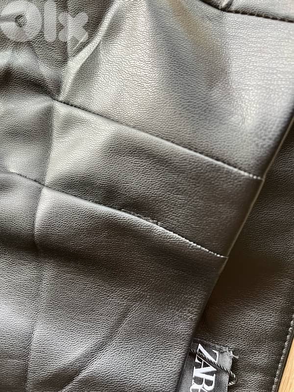 ZARA LEATHER NEw legging pant 4