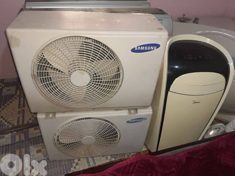 2 ac Samsung tailand 12000btu 9btu w portable 12000btu 200$keloun 3