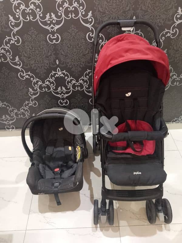 Joie car seat and stroller for sale (as new) 0