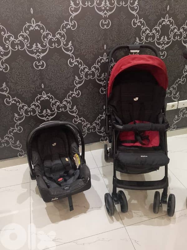 Joie car seat and stroller for sale (as new) 1