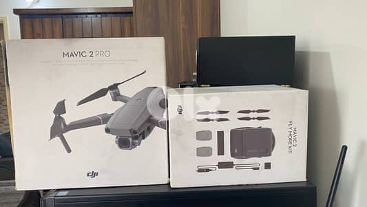 dji mavic 2 pro with 4 batteris