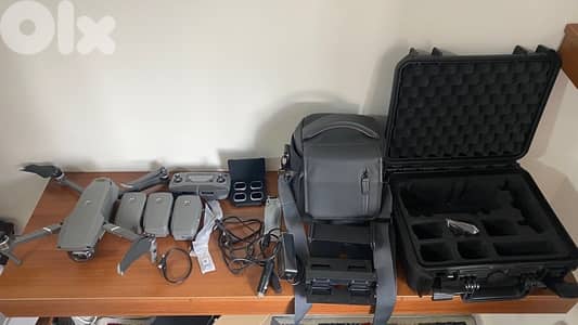 dji mavic 2 pro with 4 batteris