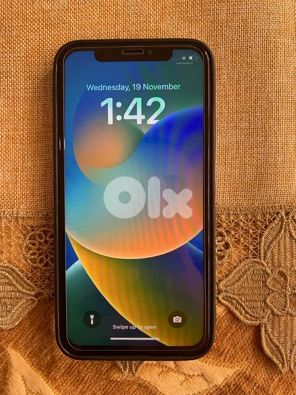 تلفون أيفون xs مغير شاشة بلا فيس أيدي مستعمل نضيف السعر 115$ 2