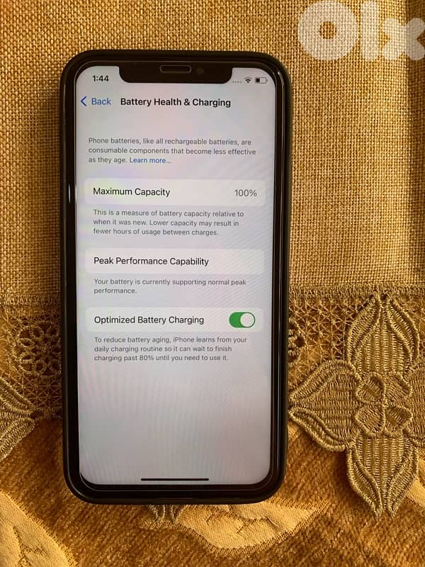 تلفون أيفون xs مغير شاشة بلا فيس أيدي مستعمل نضيف السعر 115$ 7