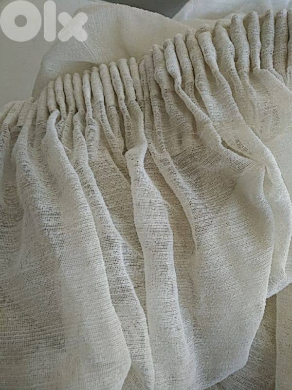 6 white curtains (Textile made in France) - Not Negotiable 0