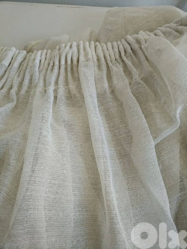 6 white curtains (Textile made in France) - Not Negotiable 1