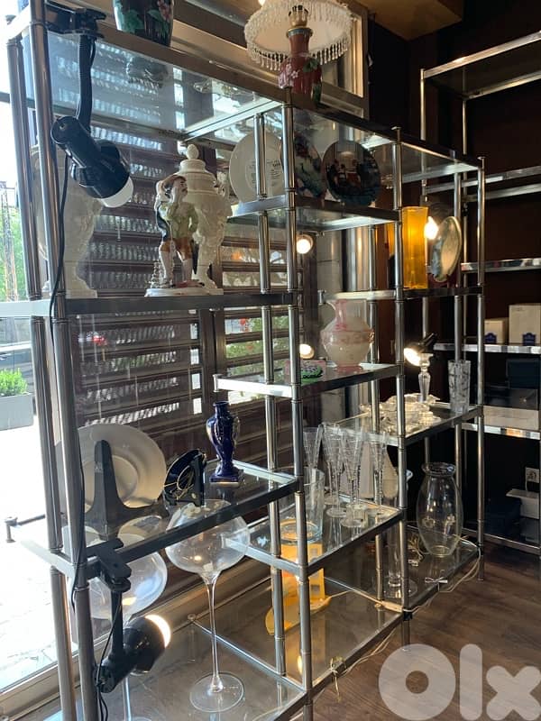 Italian Chrome Vitrine 1