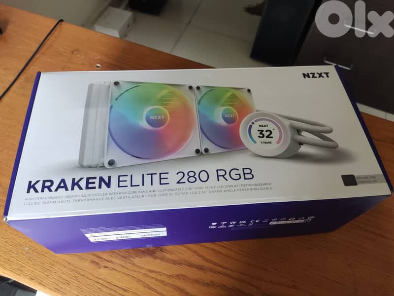 Kraken Elite 280mm RGB CPU Cooler (WHITE) 1