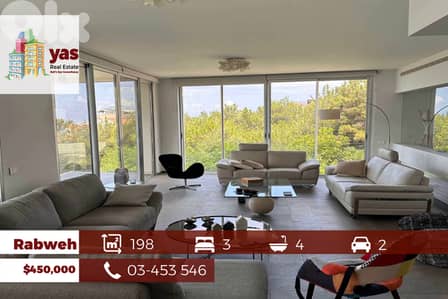 Rabweh 198m2 | Decorated | Classy Area | Luxury | Sea View | OH