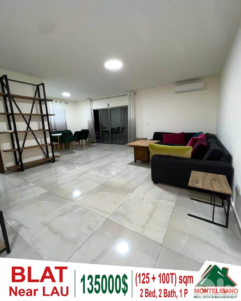 125 sqm Apartment For Sale in Blat (بلاط) with 100 sqm Terrace 0