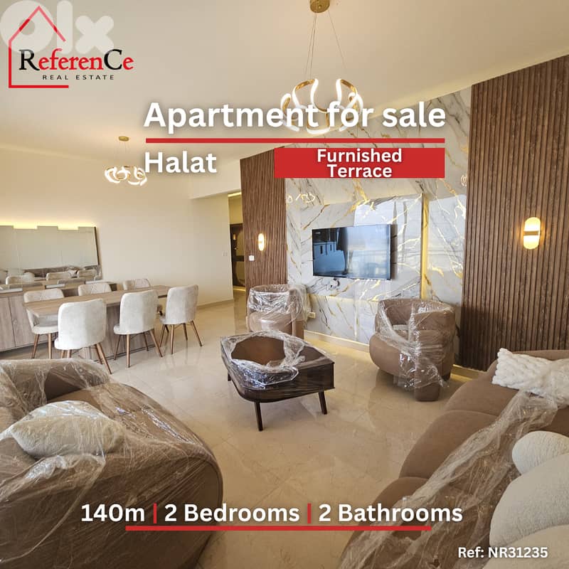 New furnished apartment in Halat for sale شقة جديدة مفروشة للبيع في حا 0
