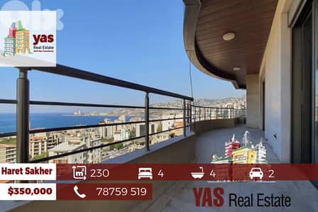 Haret Sakher 230m2 | Mint Condition | Decorated | Sea View | YV
