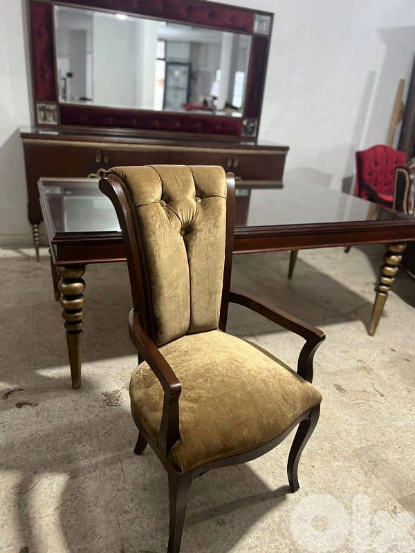 اوضة سفرة خشب زان ولاتي كلا 6