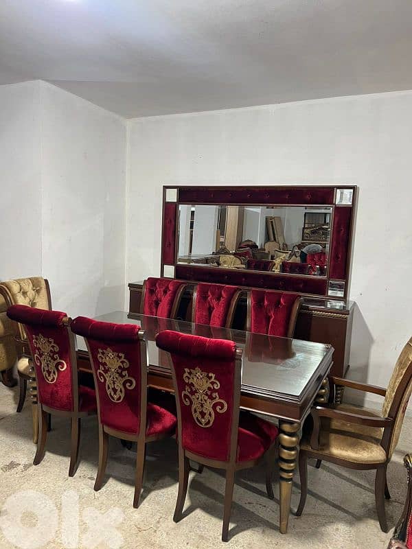 اوضة سفرة ملكية خشب زان ولاتي كلا ملبسة قشر 5