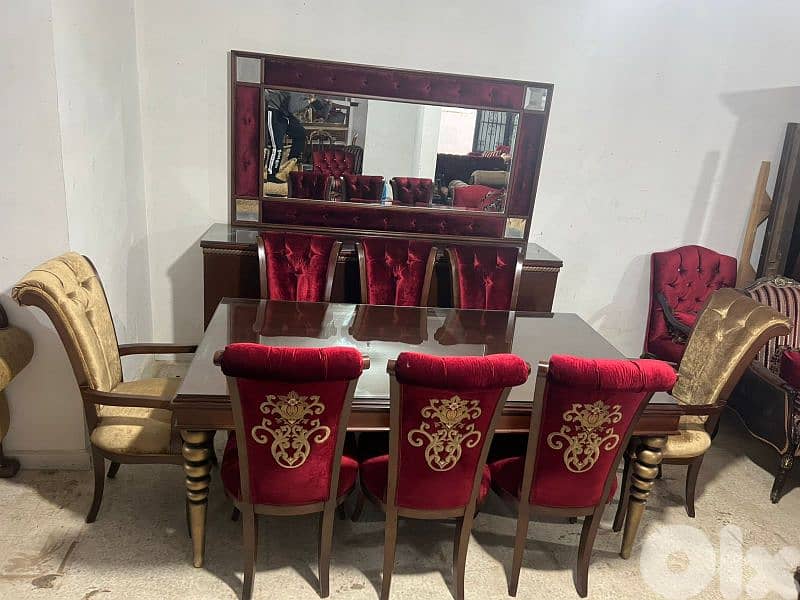 اوضة سفرة ملكية خشب زان ولاتي كلا ملبسة قشر 6