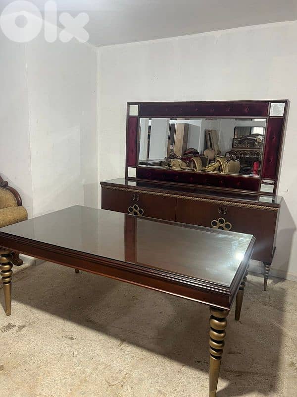 اوضة سفرة ملكية خشب زان ولاتي كلا ملبسة قشر 8