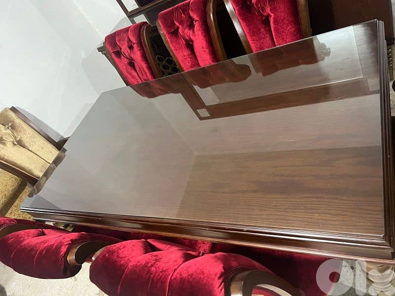 اوضة سفرة ملكية خشب زان ولاتي كلا ملبسة قشر 15