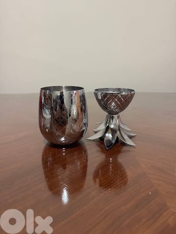 stainless steel pineapple cups 3