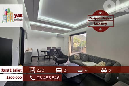 Jouret El Ballout 220m2 | Duplex | Equipped | Prime Location | View|OH