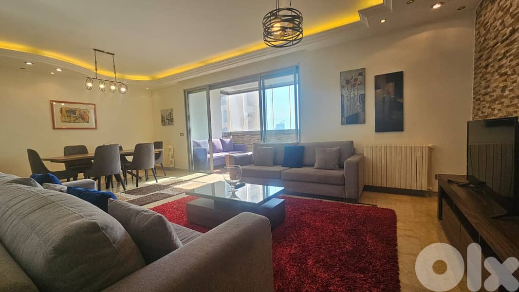 RA25-4576 High-floor, fully furnished apartment for rent in Ashrafieh 0