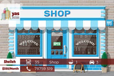 Sheileh 35m2 | Shop 2 Floors | Main Highway | Prime Location | Rent |