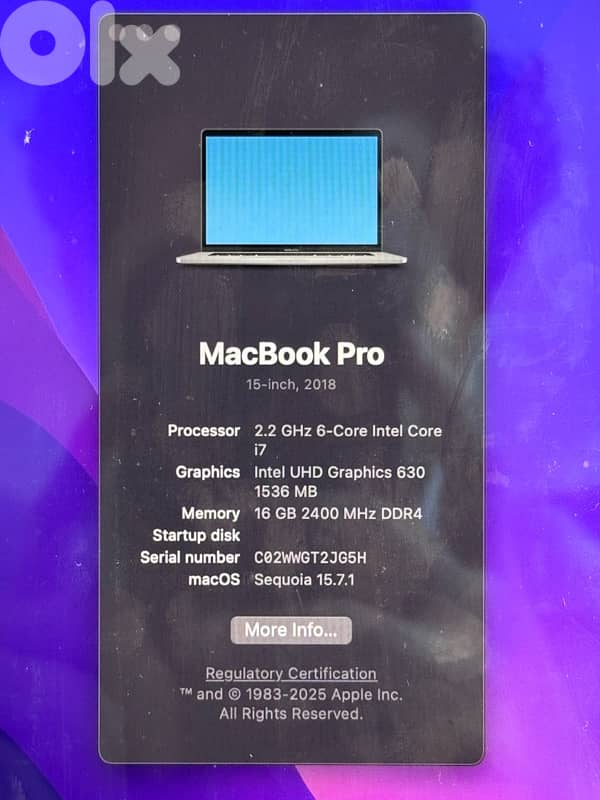 Macbook pro  16 inch 3