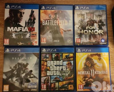Ps4 2 controllers 12 games like new