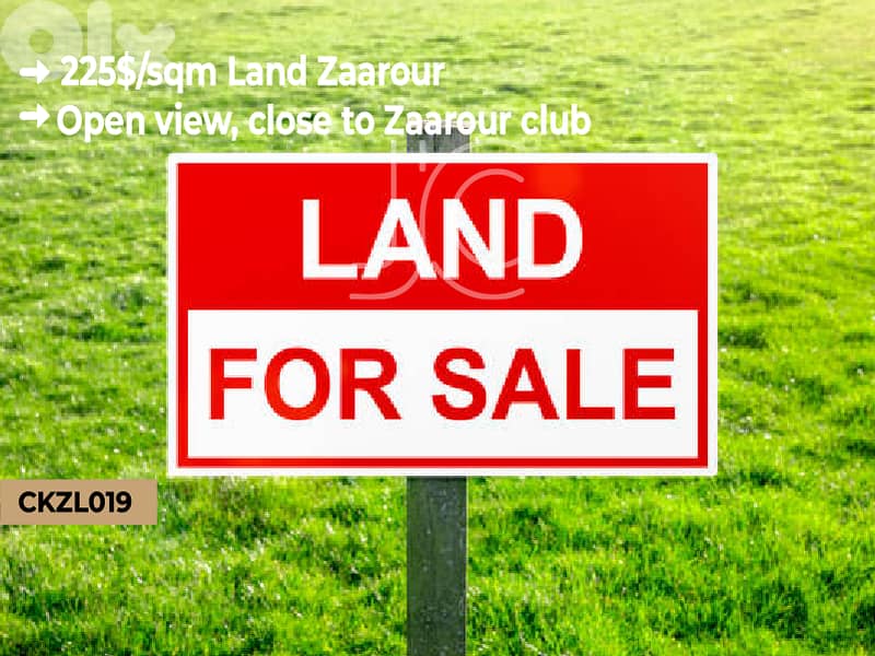$225/sqm Rare Land in zaarour - أرض نادرة في زعرور 0