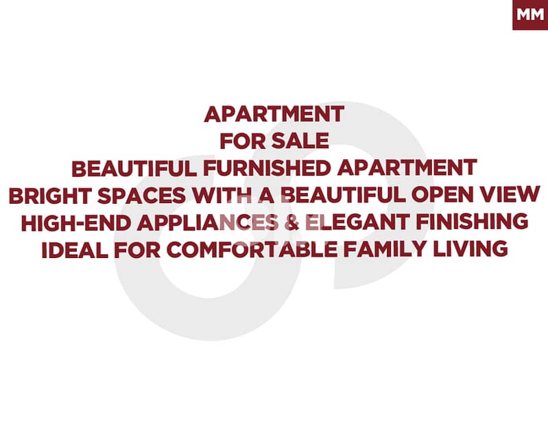 Beautiful furnished -Bright spaces- Achrafieh REF#MM129851 0