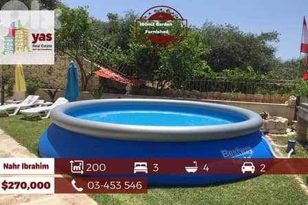Naher Ibrahim 300m2 | 180m2 Garden | Furnished | Decorated | OH |