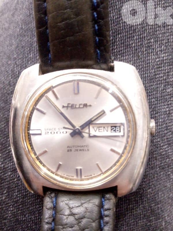 rare Vintage Felca Space Star 2000 Automatic Day Date Swiss  Watch 0