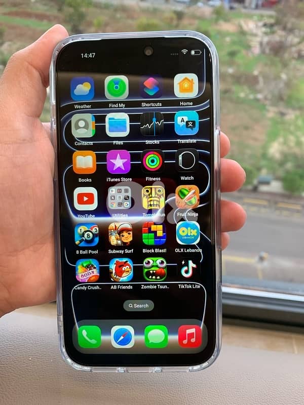 أيفون 17 Pro max جيغا 512 مستعمل كتير نضيف مع علبتو السعر 200$ 2