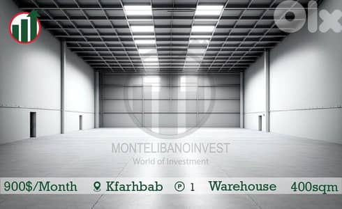 Warehouse for rent in Kfarhbab !!