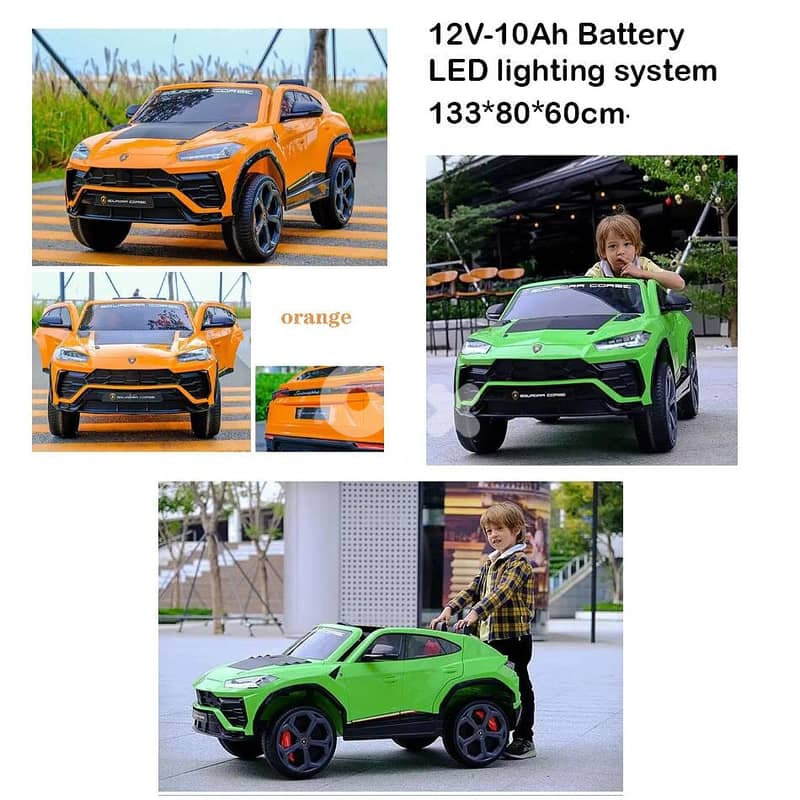 Electric LED Light Car with RC 12V 10AH - سيارة كهربائية بإضاءة 1