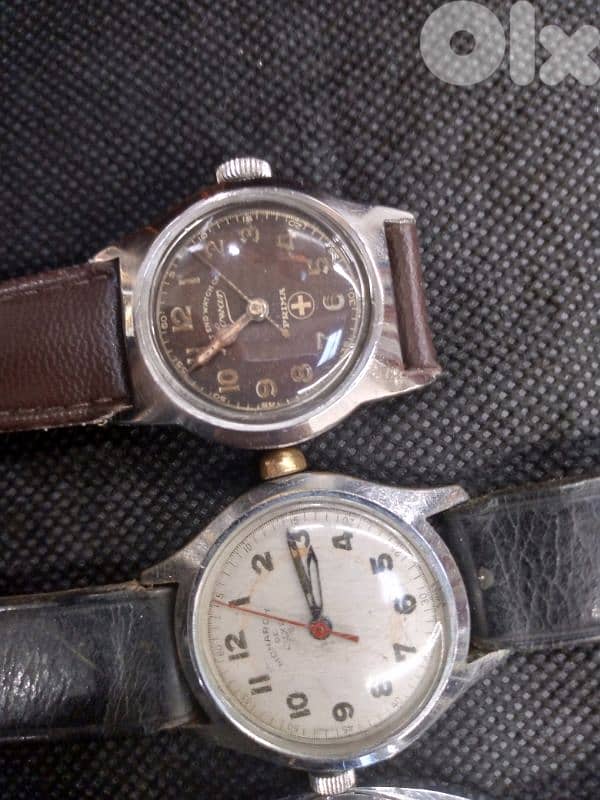 5 vintage Swiss watches manual movement all for 125$ 1