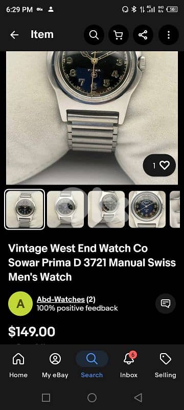 5 vintage Swiss watches manual movement all for 125$ 11