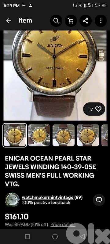 5 vintage Swiss watches manual movement all for 125$ 12