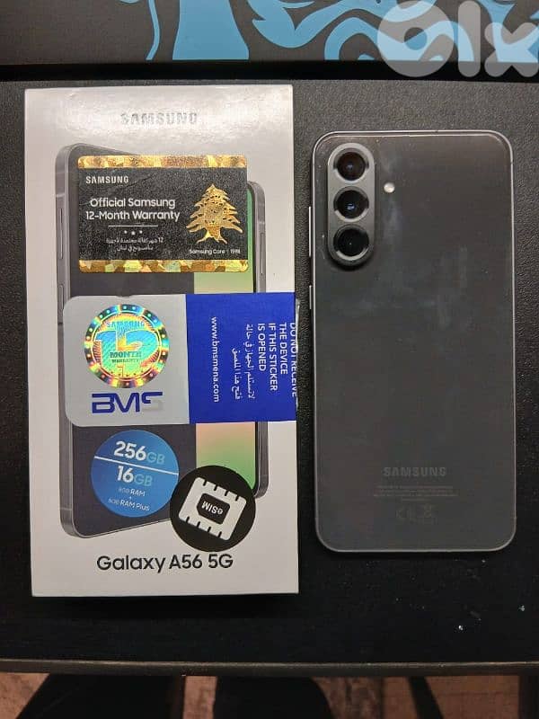 Samsung a56 5g 256 16gb ram used like new 0